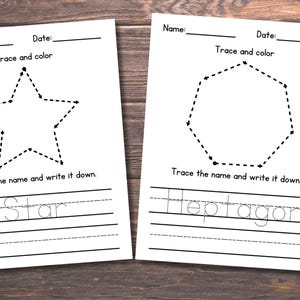 Vorschule Form Vorlage, Grundlegende Form Vorlage, Form Vorlage Arbeitsblätter, Druckbare Form Arbeitsblätter, Homeschool Arbeitsblätter, Kindergarten Bild 5