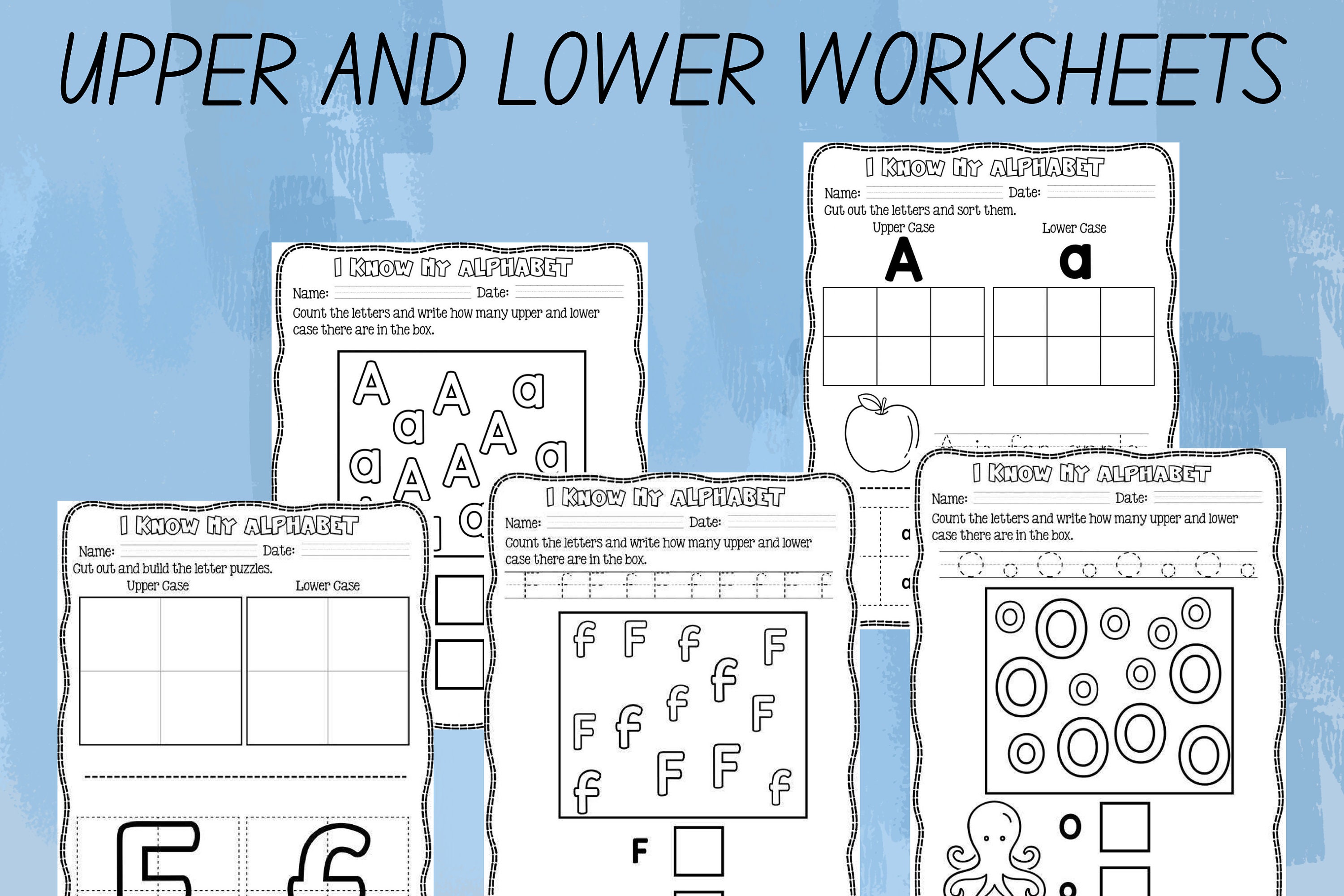 Letter of the Week Worksheets Printable Alphabet Busy Book - Etsy UK