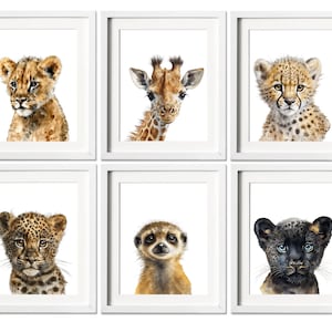 Safari Nursery Print Set,Safari Nursery Art,Safari Nursery Decor,Nursery Wall Decor,Nursery Wall Art,Safari Animal Print,Safari Animal Print
