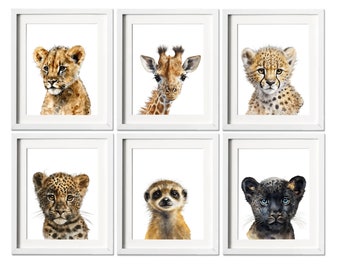 Safari Nursery Print Set,Safari Nursery Art,Safari Nursery Decor,Nursery Wall Decor,Nursery Wall Art,Safari Animal Print,Safari Animal Print