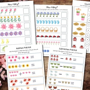 Spring Activity Kindergarten, Spring Homeschool Printable, Preschool Worksheets, Kindergarten Worksheets, Spring Worksheet, Spring Printable image 5