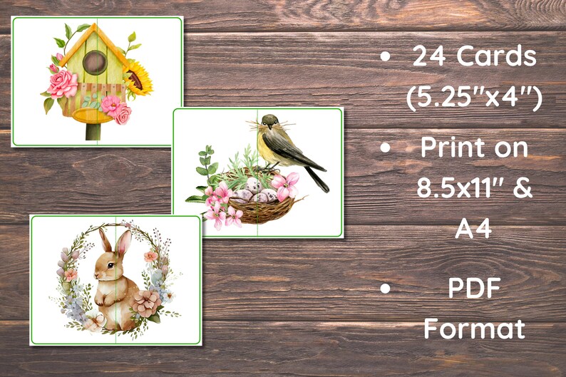 Spring Matching Toddler Activity, Spring Matching, Montessori, Homeschool Resource, Flowers, Spring Animals, Spring Matching Game image 10