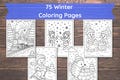 Winter Coloring Pages, Winter Coloring Book, Winter Coloring Sheets, Kids Winter Coloring Pages, Christmas Coloring Pages, Winter Activities
