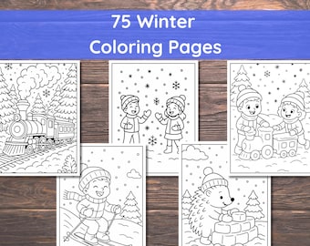 Winter Coloring Pages, Winter Coloring Book, Winter Coloring Sheets, Kids Winter Coloring Pages, Christmas Coloring Pages, Winter Activities