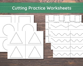 Scissor Skills | Cutting Practice | Preschool Worksheets | Preschool Printables | Scissor Skills Printable | Scissor Practice | Homeschool