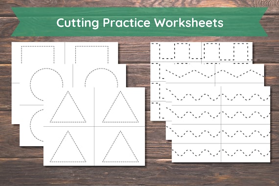 Scissor Skills | Cutting Practice | Preschool Worksheets | Preschool Printables | Scissor Skills Printable | Scissor Practice | Homeschool