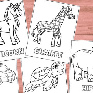 80 Printable Coloring Pages For Kids, Toddlers, Preschoolers, Coloring Book Coloring Page Preschool Kindergarten Homeschool Printables image 3