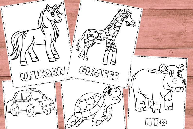 80 Printable Coloring Pages For Kids, Toddlers, Preschoolers, Coloring Book Coloring Page Preschool Kindergarten Homeschool Printables zdjęcie 3