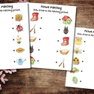 Spring Activity Kindergarten, Spring Homeschool Printable, Preschool Worksheets, Kindergarten Worksheets, Spring Worksheet, Spring Printable image 2