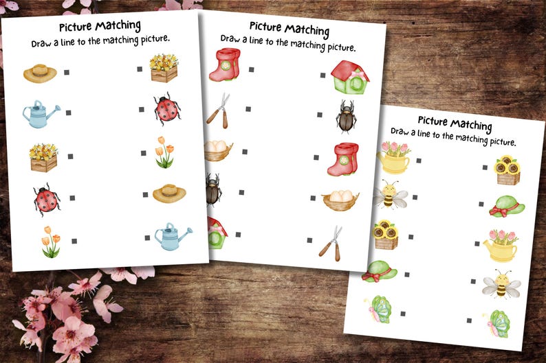 Spring Activity Kindergarten, Spring Homeschool Printable, Preschool Worksheets, Kindergarten Worksheets, Spring Worksheet, Spring Printable image 2