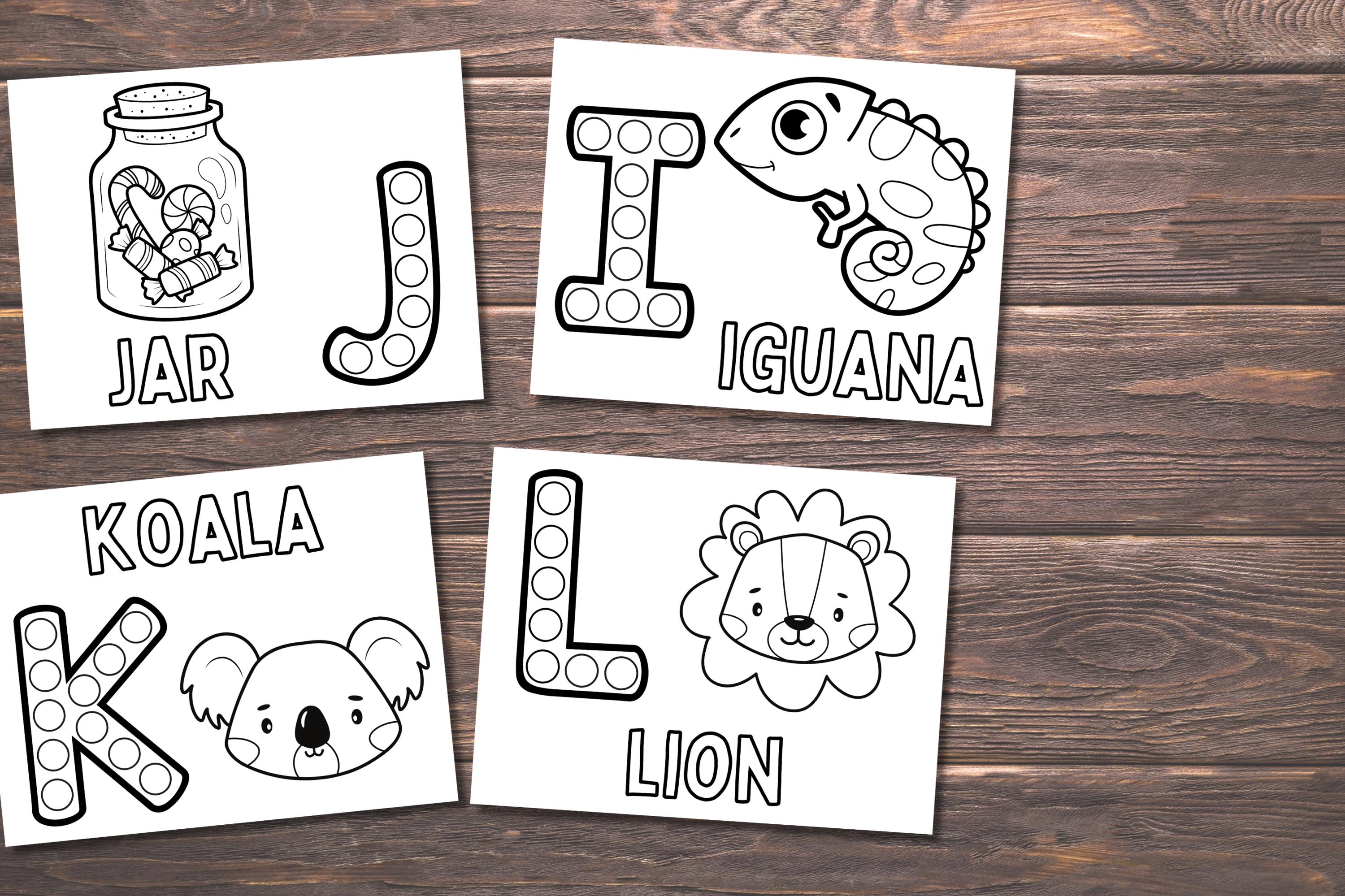 Do a Dot Alphabet Printable Worksheets, Alphabet Fun With Colored Dots ...