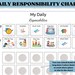 Kids Daily Responsibilities Chart Printable Daily Routine - Etsy