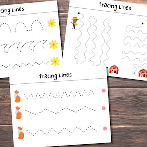 Esercizi di tracciamento, Schede di pre-scrittura, Tracciamento delle linee, Bambini piccoli, Scuola materna, Esercizi di scrittura a mano, Quaderno degli esercizi, Raccoglitore degli esercizi, Istruzione parentale immagine 3