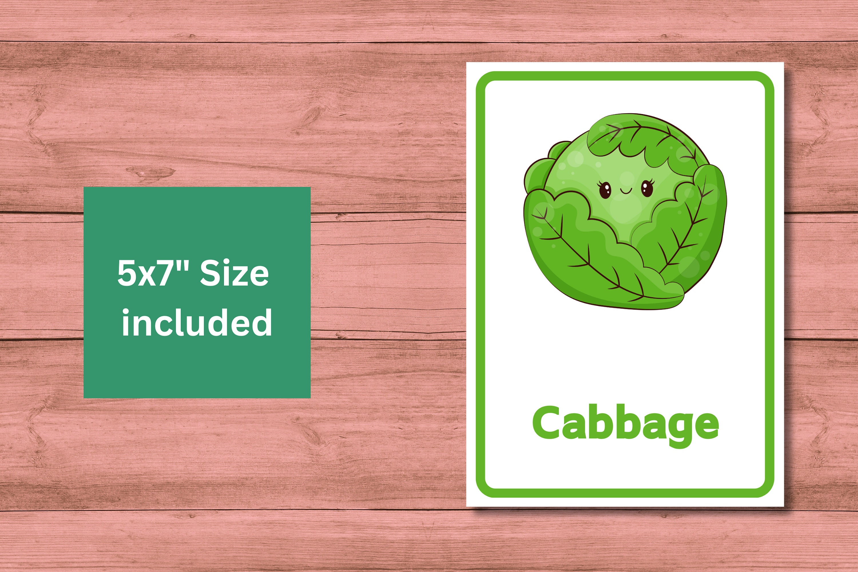 16 Vegetables Cards | Vegetables Flashcards | Pre-school Cards ...