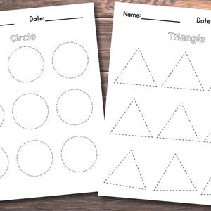 Vorschule Form Vorlage, Grundlegende Form Vorlage, Form Vorlage Arbeitsblätter, Druckbare Form Arbeitsblätter, Homeschool Arbeitsblätter, Kindergarten Bild 2