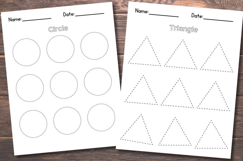 Vorschule Form Vorlage, Grundlegende Form Vorlage, Form Vorlage Arbeitsblätter, Druckbare Form Arbeitsblätter, Homeschool Arbeitsblätter, Kindergarten Bild 2