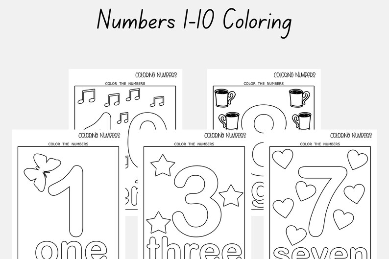 Printable Toddler Worksheets or Toddler Workbook Instant Download Alphabet, Numbers, Sight Words, Addition, Math Activities, Coloring pages image 5