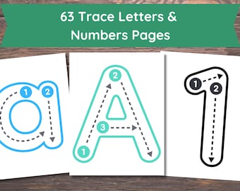 Toddlers World: Trace Letters, All 26 letters, Color the Letters. Trace Numbers. Color Numbers. Learning - 123 - ABC - Activity - Toddler