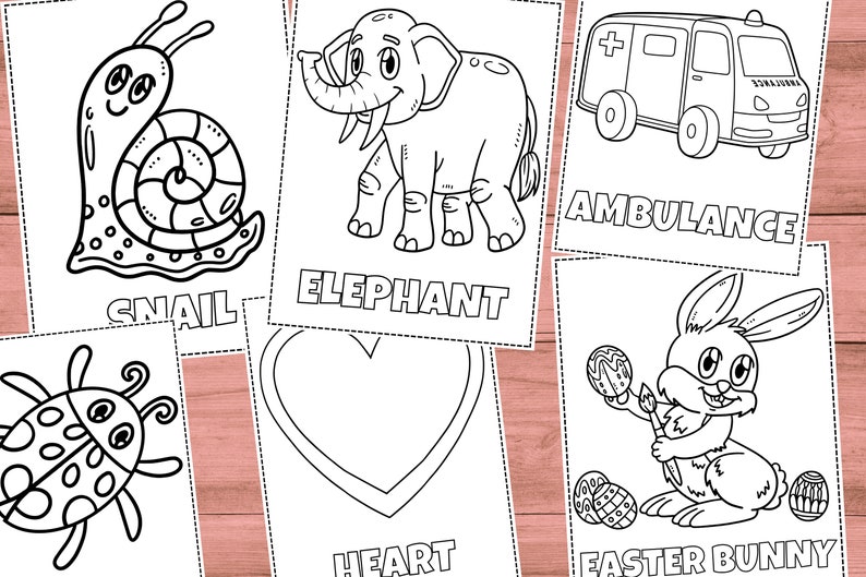 80 Printable Coloring Pages For Kids, Toddlers, Preschoolers, Coloring Book Coloring Page Preschool Kindergarten Homeschool Printables zdjęcie 2