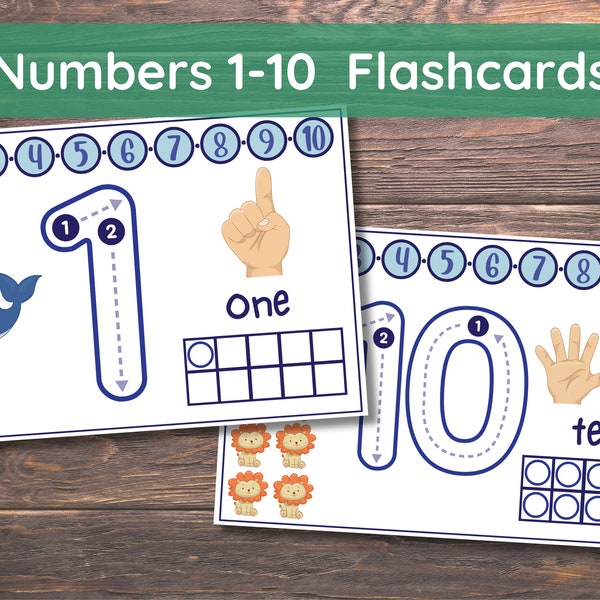 Preschool Printables Numbers 1-10 Play Doh Mats Toddler Activities, Montessori Materials Practice for Homeschool Pre-K Kindergarten