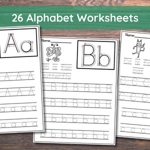 26 hojas de trabajo imprimibles del alfabeto "Conozco mis letras". Fonética para preescolar y jardín de infantes.