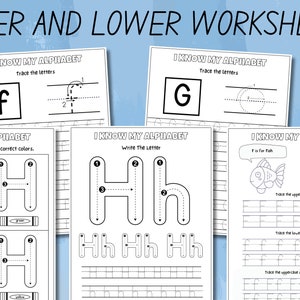 Letter of the Week Worksheets Printable, Alphabet Busy Book, Learning Binder, Preschool Curriculum, Toddler Tracing Activities, Kindergarten image 3