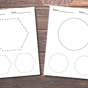 Vorschule Form Vorlage, Grundlegende Form Vorlage, Form Vorlage Arbeitsblätter, Druckbare Form Arbeitsblätter, Homeschool Arbeitsblätter, Kindergarten Bild 4