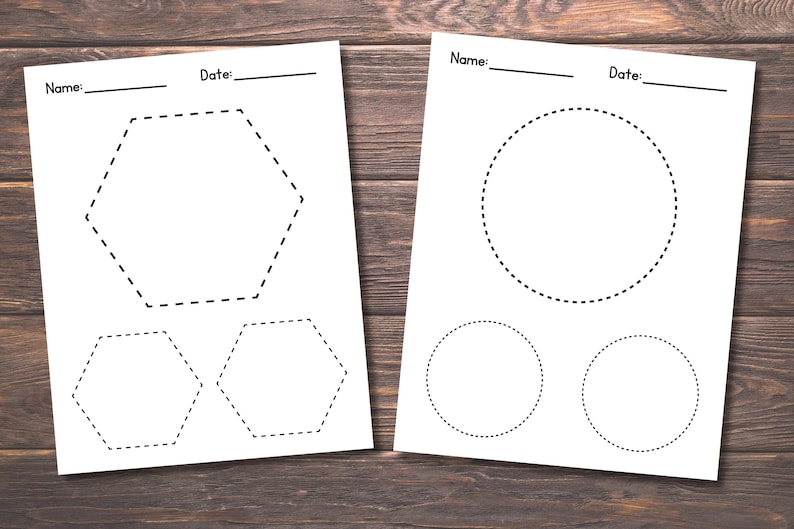 Vorschule Form Vorlage, Grundlegende Form Vorlage, Form Vorlage Arbeitsblätter, Druckbare Form Arbeitsblätter, Homeschool Arbeitsblätter, Kindergarten Bild 4