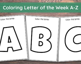 Preschool Letters of the Week - Alphabet Curriculum Worksheets- Printable Preschool Activities - Toddler Learning Worksheets - Educational