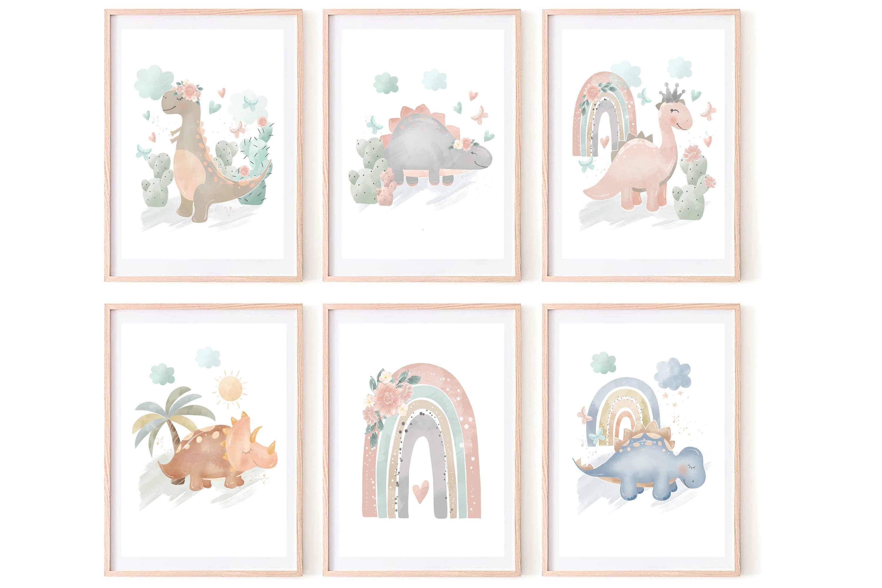 Printable Dinosaur Wall Art Dinosaur Wall Decor Dinosaur - Etsy