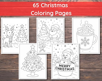 Christmas Coloring Pages, Christmas Coloring Book, Christmas Coloring Sheets, Kids Christmas Coloring Pages, Xmas Coloring Pages