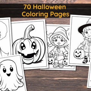 70 Halloween Printable Coloring Pages Kids Halloween Printable Coloring Sheets for Classroom Holiday Printable Coloring Book