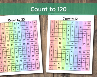 15 Printable Number Charts. Wall Charts/Work Mats/Worksheets. Preschool-2nd Grade Numbers and Counting to 120