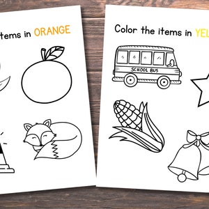 Preschool Color of the Week - Learn Colors -pre-k Curriculum Worksheets ...