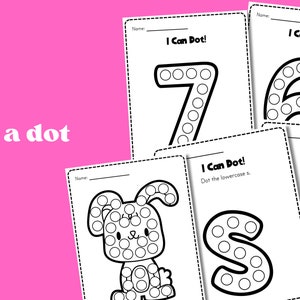 400 Pages Preschool Pre-K Learning Bundle, Activity Worksheets, Alphabet, Dot To Dot, Cutting, Puzzle, Tracing, Toddler Worksheets Workbook image 3