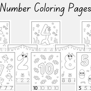 Printable Toddler Worksheets or Toddler Workbook Instant Download Alphabet, Numbers, Sight Words, Addition, Math Activities, Coloring pages image 10