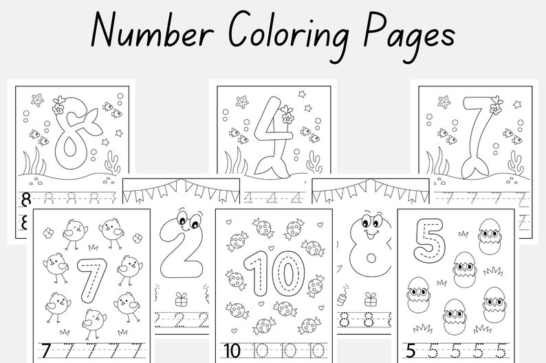 Printable Toddler Worksheets or Toddler Workbook Instant Download Alphabet, Numbers, Sight Words, Addition, Math Activities, Coloring pages image 10