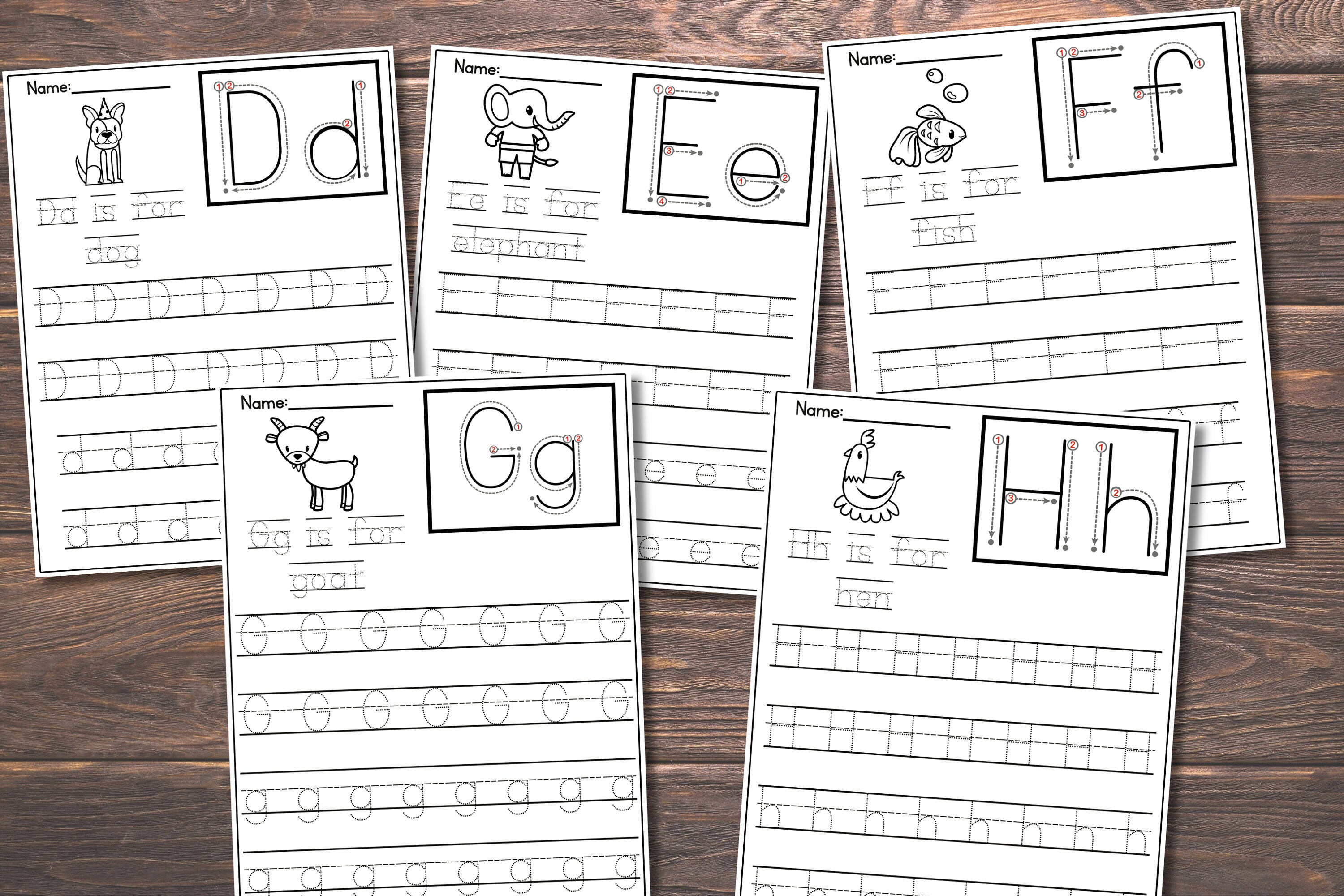 Buy 26 Printable Alphabet I Know My Letters Worksheets. Preschool ...