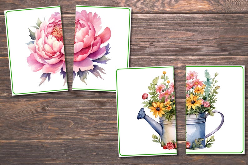 Spring Matching Toddler Activity, Spring Matching, Montessori, Homeschool Resource, Flowers, Spring Animals, Spring Matching Game image 8