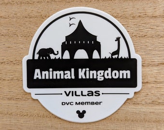 DVC Villas | Animal Kingdom Villas | 3x3 Die Cut Vinyl and Weatherproof Sticker