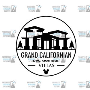 DVC Member Decal for Grand Californian Resort, DVC Member SVG File for Cricut