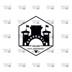 DVC Member Decal for Board Walk Villas,SVG File for Cricut