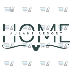 DVC &quot;Home&quot; Decal for Aulani Resort, DVC Member SVG File for Cricut