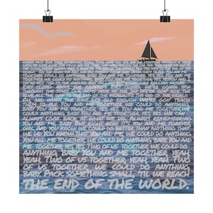 square poster - You & Me - dmb inspired