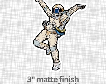 3" - dmb inspired vinyl matte sticker - dancing spaceman
