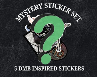Mystery DMB Sticker Set – Waterproof Vinyl stickers (5 Pack)
