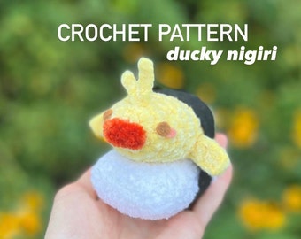 Ducky nigiri crochet pattern!/crochet pattern/amigurumi pattern/digital crochet pattern/crochet duck/crochet patterns/amigurumi pattern/PDF