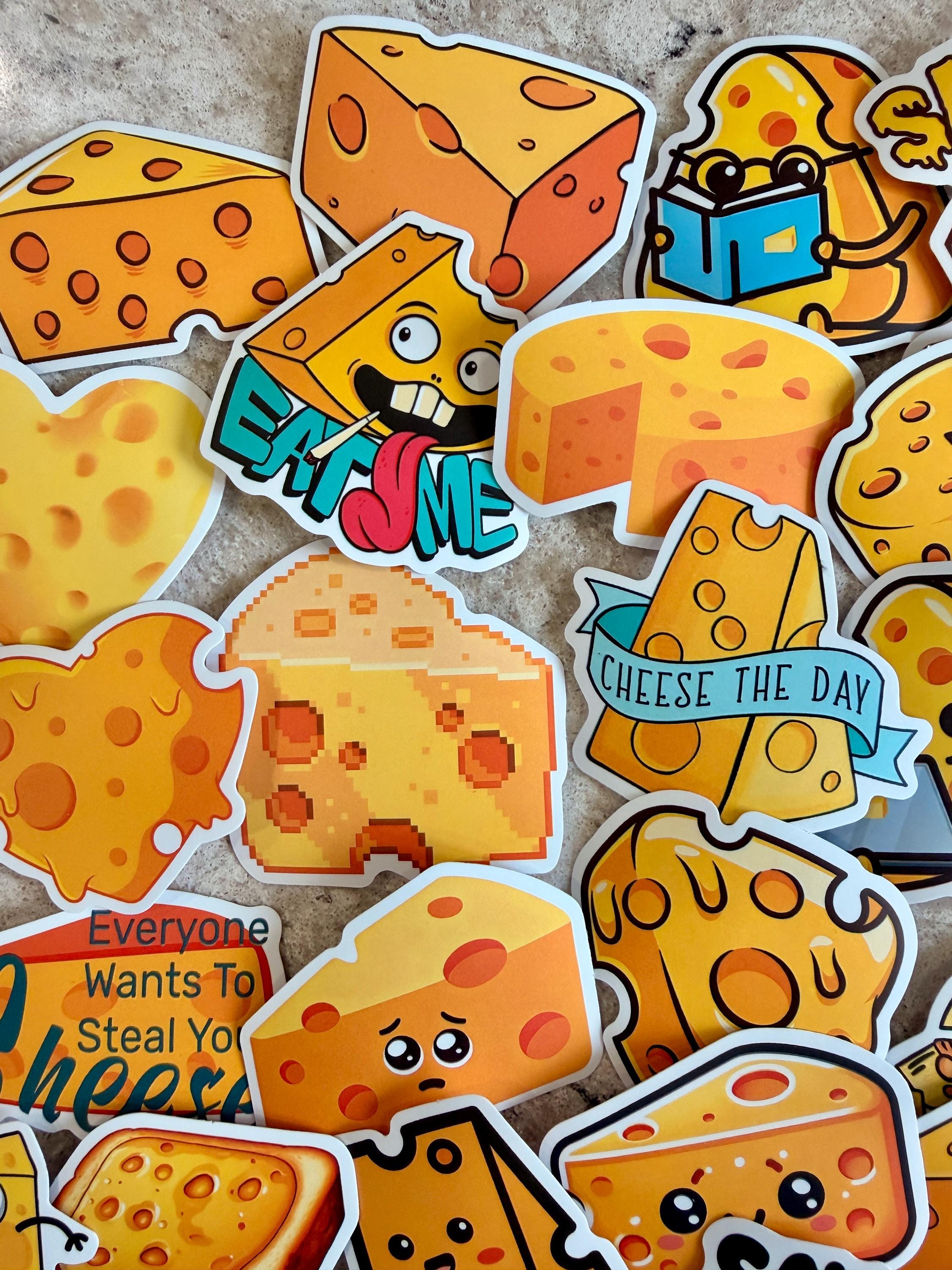 Tim Cheese Sticker 5-100 Cheese Stickers - Etsy