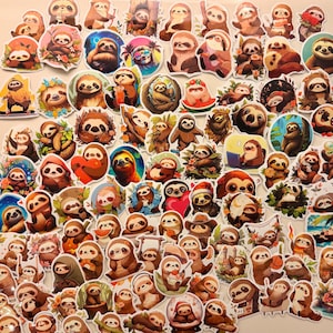 5-200 Sloth Stickers
