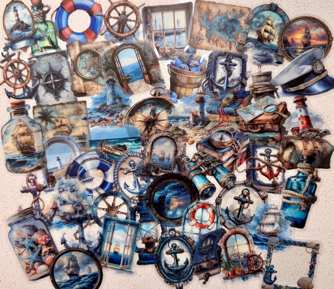 5-100 Nautical - Ship Stickers - Etsy